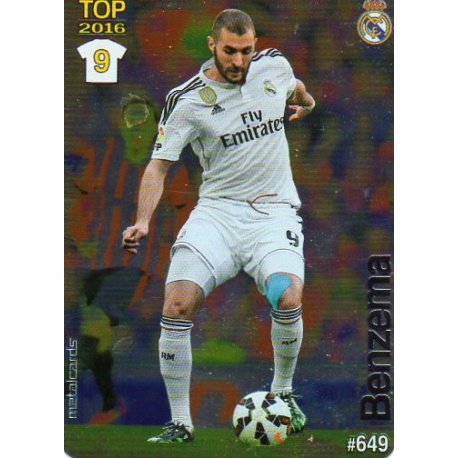 Benzema Real Madrid Liso Puntas Redondas 649 Las Fichas Quiz Liga 2016 Official Quiz Game Collection