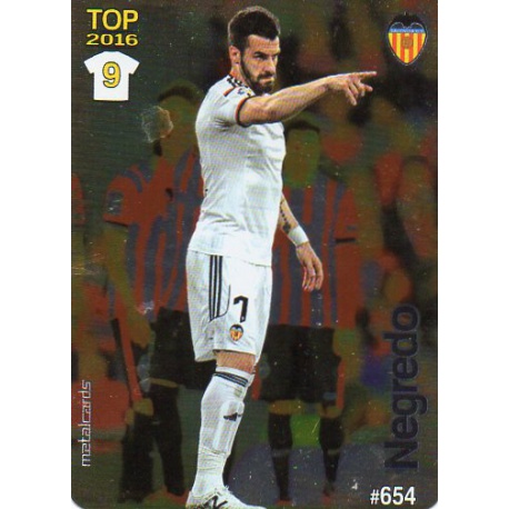 Negredo Valencia Liso Puntas Redondas 654 Las Fichas Quiz Liga 2016 Official Quiz Game Collection