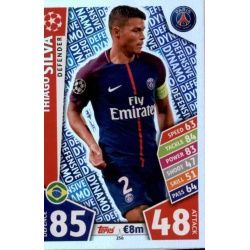 Thiago Silva - Defensive Dynamo PSG 256 Match Attax Champions 2017-18