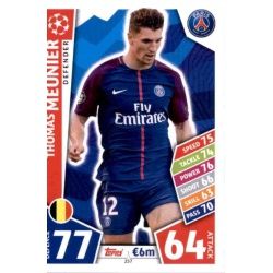 Thomas Meunier PSG 257 Match Attax Champions 2017-18