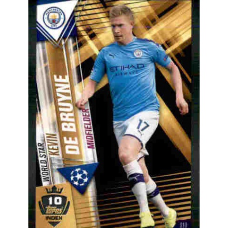 Kevin De Bruyne Manchester City World Star W10 Match Attax 101 2019-20