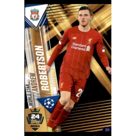 Andrew Robertson Liverpool World Star W24 Match Attax 101 2019-20