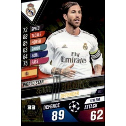 Sergio Ramos Real Madrid World Star W33 Match Attax 101 2019-20