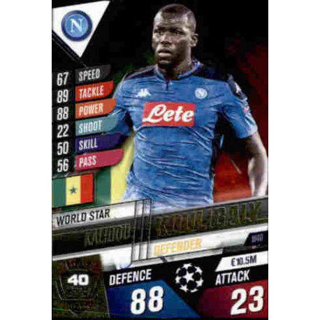 Kalidou Koulibaly SSC Napoli World Star W40 Match Attax 101 2019-20