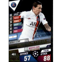 Ángel Di María Paris Saint-Germain World Star W41 Match Attax 101 2019-20