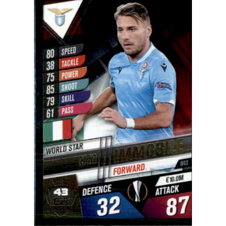 Ciro Immobile SS Lazio World Star W43 Match Attax 101 2019-20