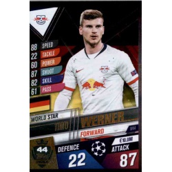 Timo Werner RB Leipzig World Star W44 Match Attax 101 2019-20