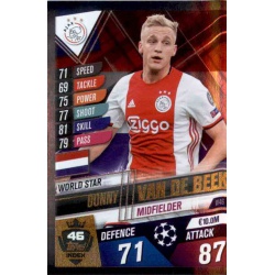 Donny van de Beek Ajax World Star W46 Match Attax 101 2019-20