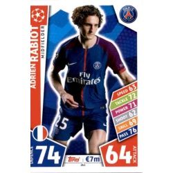 Adrien Rabiot PSG 261 Match Attax Champions 2017-18