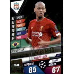 Fabinho Liverpool World Star W54 Match Attax 101 2019-20