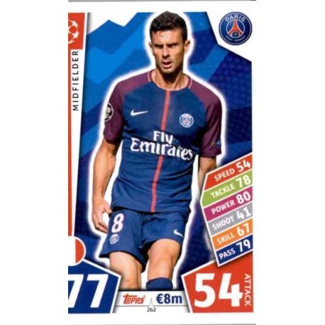 Thiago Motta PSG 262 Match Attax Champions 2017-18