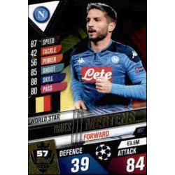 Dries Mertens SSC Napoli World Star W57 Match Attax 101 2019-20