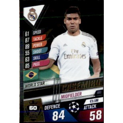 Casemiro Real Madrid World Star W60 Match Attax 101 2019-20