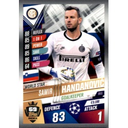 Samir Handanović Inter Milan World Star W69 Match Attax 101 2019-20