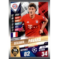 Benjamin Pavard Bayern München World Star W73 Match Attax 101 2019-20