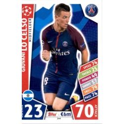 Giovani Lo Celso PSG 264 Match Attax Champions 2017-18