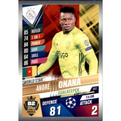 André Onana Ajax World Star W83 Match Attax 101 2019-20