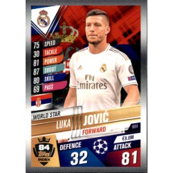 Luka Jović Real Madrid World Star W84 Match Attax 101 2019-20