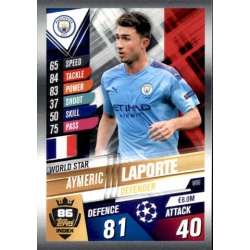 Aymeric Laporte Manchester City World Star W86 Match Attax 101 2019-20