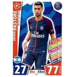 Javier Pastore PSG 266 Match Attax Champions 2017-18