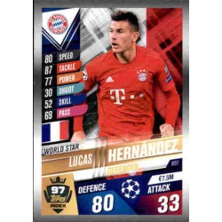 Lucas Hernández Bayern München World Star W97 Match Attax 101 2019-20