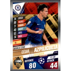 César Azpilicueta Chelsea World Star W100 Match Attax 101 2019-20