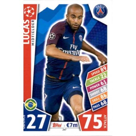 Lucas PSG 267 Match Attax Champions 2017-18