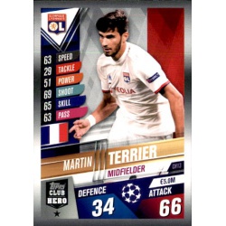 Martin Terrier Olympique Lyonnais Club Hero CH13 Match Attax 101 2019-20