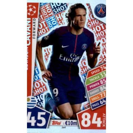 Edinson Cavani PSG 269 Match Attax Champions 2017-18