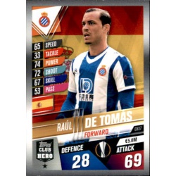 Raúl de Tomás RCD Espanyol Club Hero CH37 Match Attax 101 2019-20