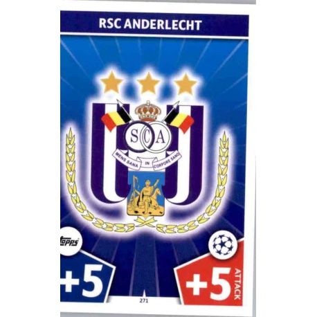 Escudo Anderlecht 271 Match Attax Champions 2017-18