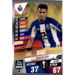 Luis Diaz Porto Club Hero CH46 Match Attax 101 2019-20