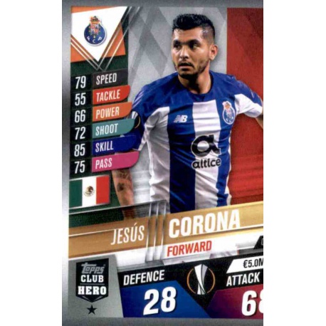 Jesús Corona Porto Club Hero CH48 Match Attax 101 2019-20