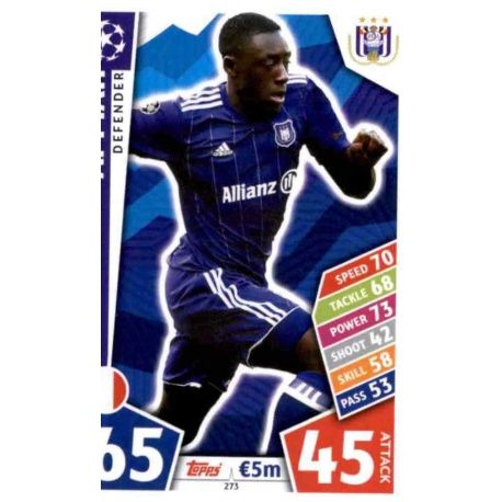 Dennis Appiah Anderlecht 273 Match Attax Champions 2017-18
