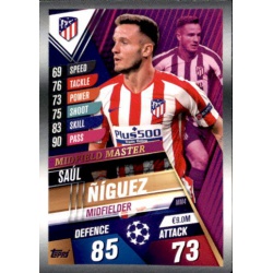 Saúl Ñíguez Atlético de Madrid Midfield Master MM4 Match Attax 101 2019-20