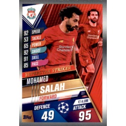 Mohamed Salah Liverpool Superstar Striker SS1 Match Attax 101 2019-20