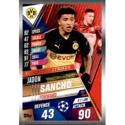 Jadon Sancho Borussia Dortmund Superstar Striker SS3 Match Attax 101 2019-20