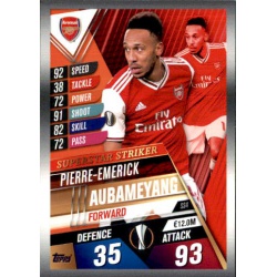 Pierre-Emerick Aubameyang Arsenal Superstar Striker SS4 Match Attax 101 2019-20