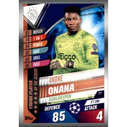 André Onana Ajax Young Player of the Season YP1 Match Attax 101 2019-20