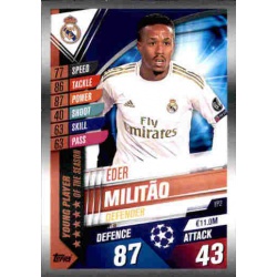 Éder Militão Real Madrid Young Player of the Season YP2 Match Attax 101 2019-20