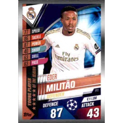 Éder Militão Real Madrid Young Player of the Season YP2 Match Attax 101 2019-20