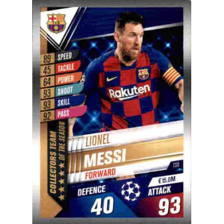 Lionel Messi Barcelona Collectors Team of the Season TS8 Leo Messi