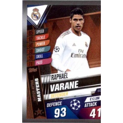 Raphael Varane Real Madrid Masters MA2 Match Attax 101 2019-20