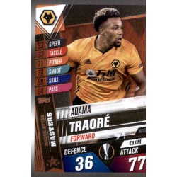 Adama Traoré Wolverhampton Wanderers Masters MA15 Match Attax 101 2019-20