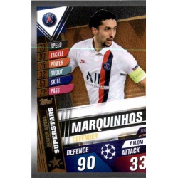 Marquinhos Paris Saint-Germain Superstars MS4 Match Attax 101 2019-20