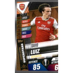 David Luiz Arsenal Superstars MS5 Match Attax 101 2019-20