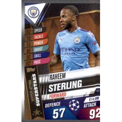 Raheem Sterling Manchester City Superstars MS14 Match Attax 101 2019-20
