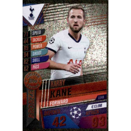 Harry Kane Tottenham Hotspur Limited Edition Bronze LE4B Match Attax 101 2019-20