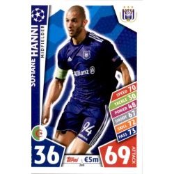 Sofiane Hanni Anderlecht 280 Match Attax Champions 2017-18