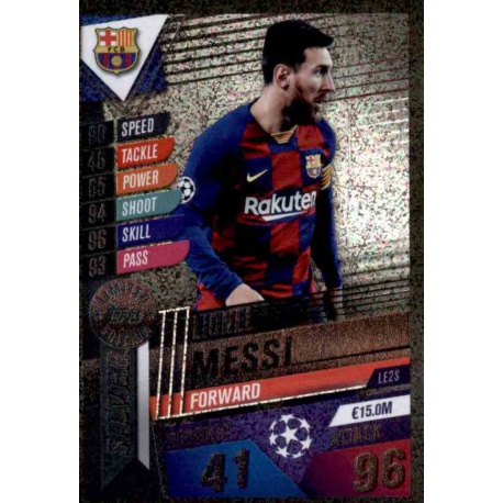 Topps Match Attax 101 19/20 Limited Edition LE2S Lionel Messi Silver LE 2S 